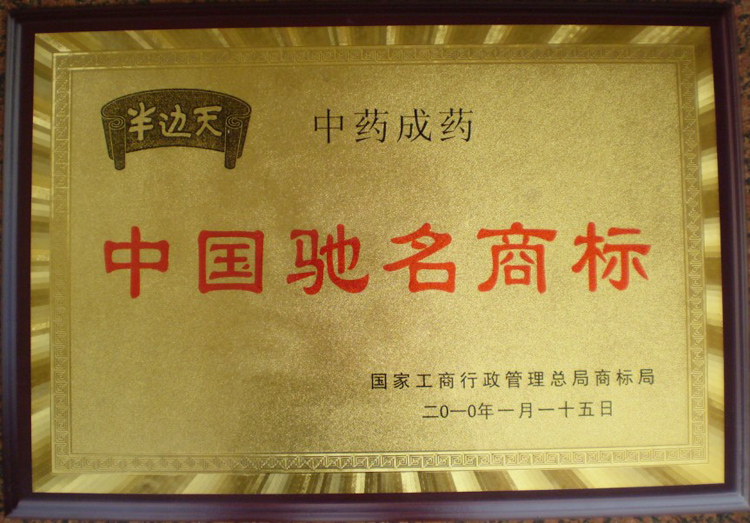 201001中国驰名商标（2010.1.15）